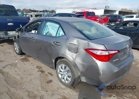 2016 Toyota Corolla Le из США, поврежденный, VIN 5YFBURHE6GP373450